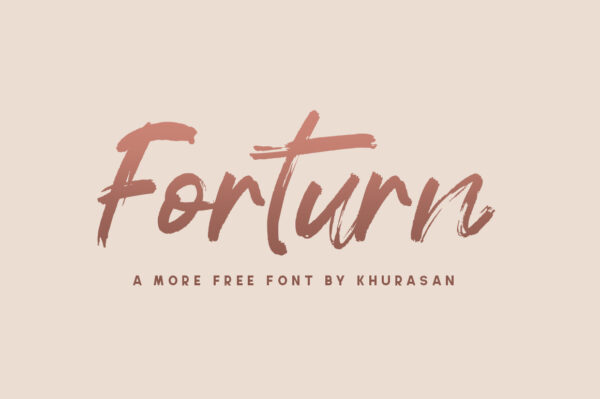 Logo of the Forturn font