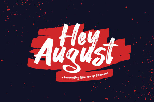 Logo of the Hey August font