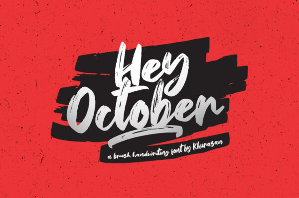 Logo of the Hey October font