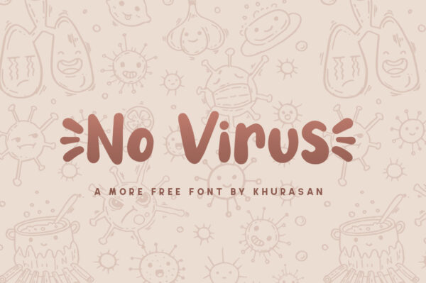 Logo of the No Virus font