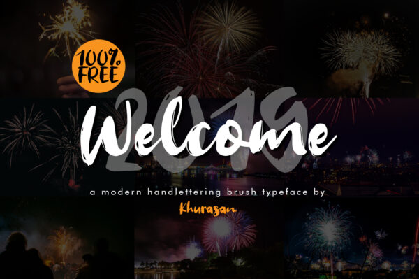 Logo of the Welcome 2019 font