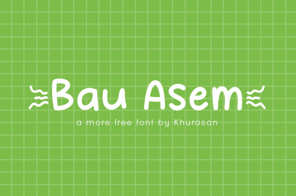 Logo of the Bau Asem font