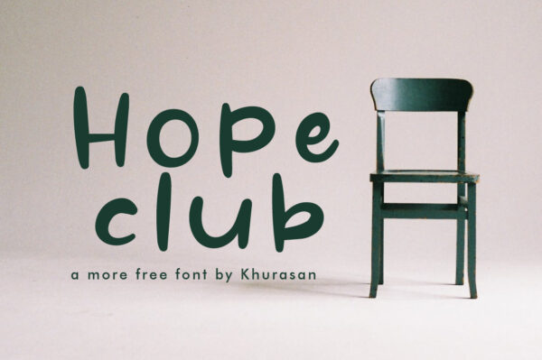 Logo of the Hope Club font