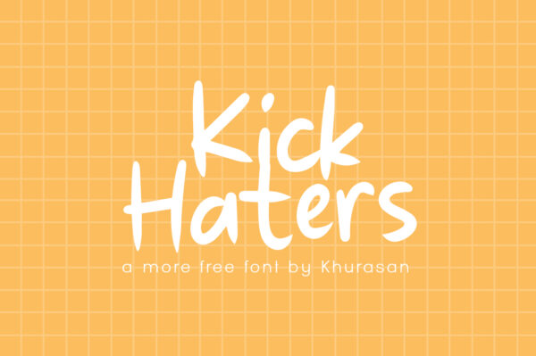 Logo of the Kick Haters font