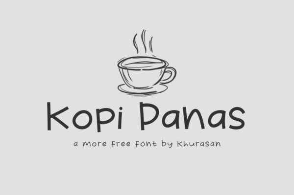 Logo of the Kopi Panas font