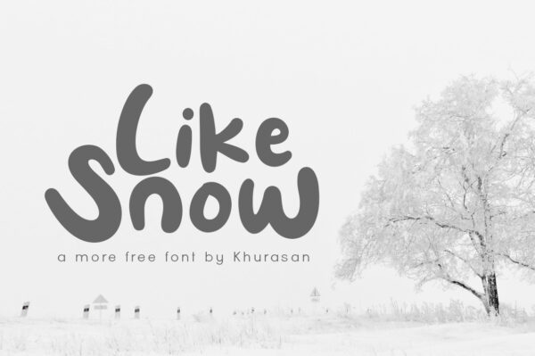 Logo of the Like Snow font