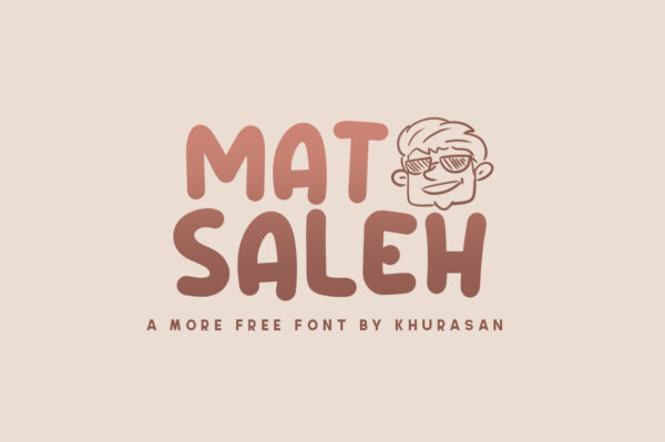 Logo of the Mat Saleh font