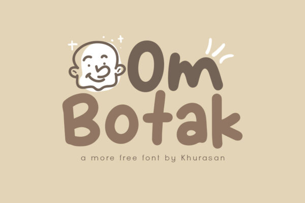 Logo of the Om Botak font