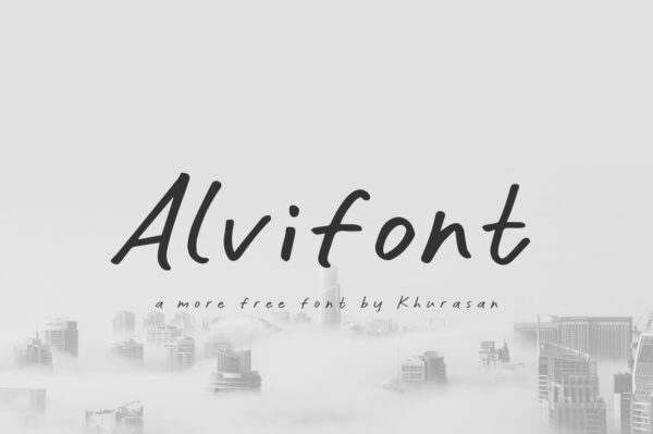 Logo of the Alvifont font