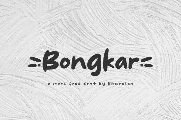 Logo of the Bongkar font