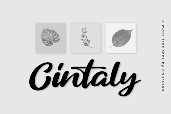 Logo of the Cintaly font
