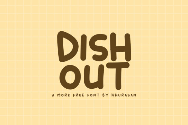 Logo of the Dish Out font
