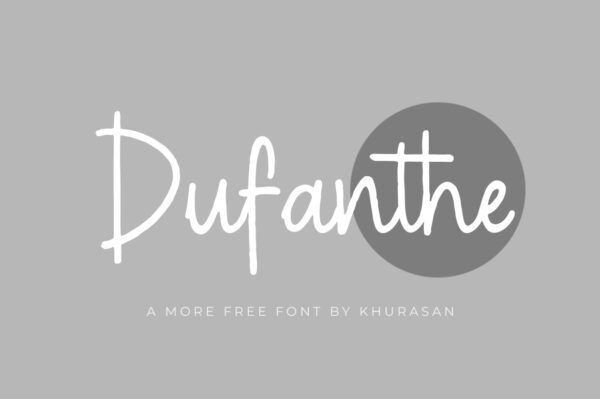 Logo of the Dufanthe font