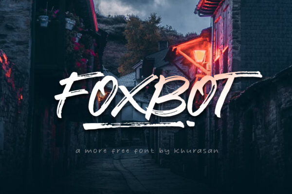 Logo of the Foxbot font