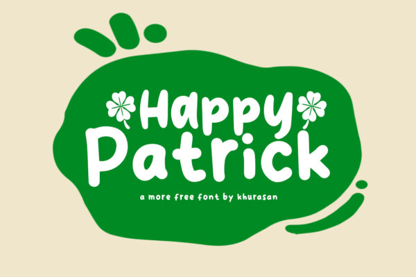 Logo of the Happy Patrick font