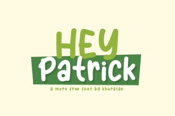Logo of the Hey Patrick font