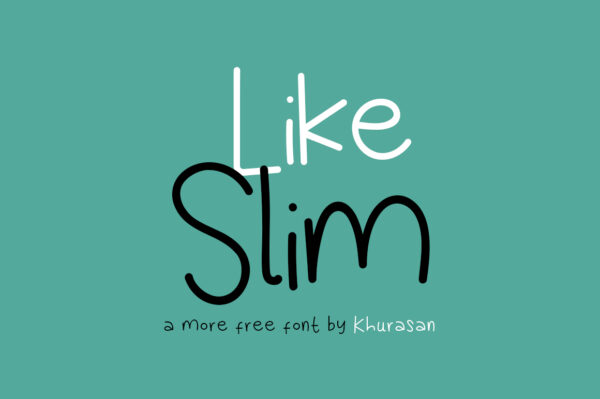 Logo of the Like Slim font