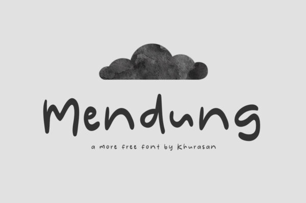 Logo of the Mendung font