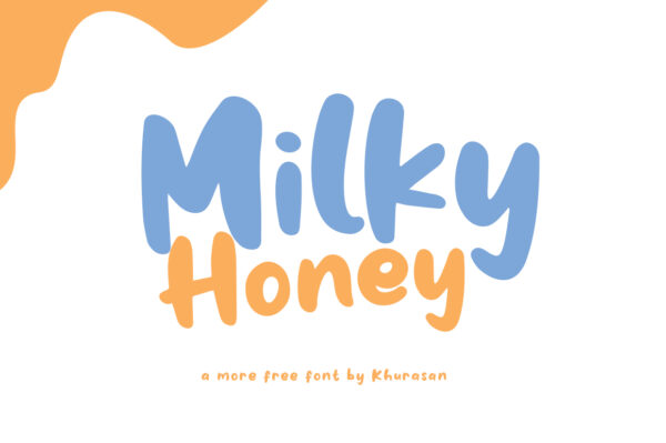Logo of the Milky Honey font
