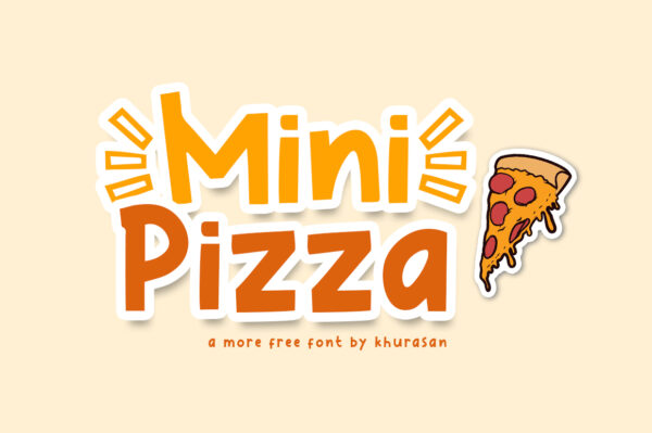 Logo of the Mini Pizza font